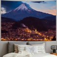 thumbnail image 2 of Creowell Cityscape Night View Tapestry Wall Decor Blanket for Home Dorm Bedroom Living Room Dorm Short Plush 40x30inch, 2 of 6