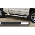 thumbnail image 1 of Fits 2019-2021 Ford Ranger GEM Tube Nerf Bar 300099 Octa Series; With Step Pads; Octagonal; Chrome; Silver; Aluminum; With End Caps; Rocker Panel Mount; With OEM Style Plastic Bracket Covers, 1 of 2