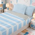 thumbnail image 3 of Erosebridal Aesthetic Abstract Stripes Zipper Full Size Comforter Sets with Fitted Sheet and 2 Pillowcases,Mid-Century Lines Zipper Bedding Set,Light Gray Reversible,4pcs, 3 of 7