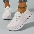 thumbnail image 2 of Women's Breathable Running Shoes Sports Women Soft Bottom Couples With The Same White Shoes, 2 of 9