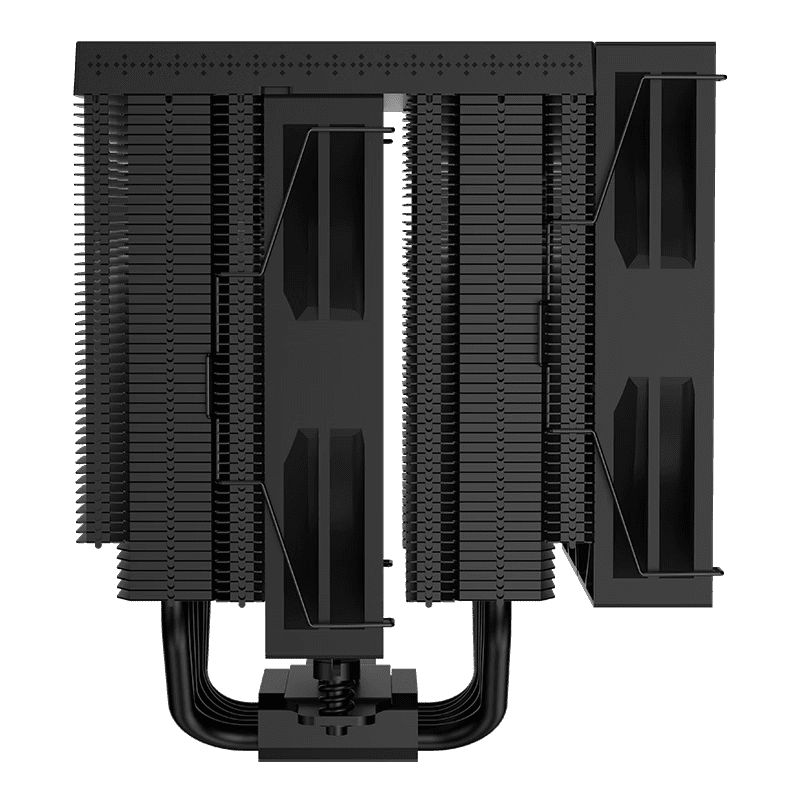 COOLLEO B60T LCD BLACK ARGB Screen Display Air-Cooled  Radiator , CPU Air cooler ,WHITE CPU heat sink i7 LGA1851 AM5 9800x3d