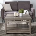thumbnail image 3 of Parker 30" Farmhouse Square Coffee Table in Gray Wash, 3 of 4