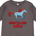 thumbnail image 4 of Inktastic Born to Run Wild Galloping Horse Boys or Girls Long Sleeve Toddler T-Shirt, 4 of 5