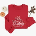 thumbnail image 2 of Christmas Sweatshirts for Women Merry Christmas Alphabets Graphic Pullover Sweater Blouses Crew Neck Shirts Top Long Sleeve Sweatshirt Top Xmas Clothes, 2 of 6