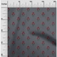 thumbnail image 1 of oneOone Cotton Flex Fabric Leaves & Floral Block Printed Craft Fabric BTY 40 Inch Wide, 1 of 5
