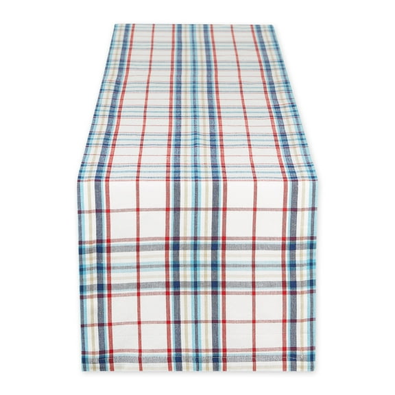 Lighthouse Plaid Table Runner 14x72