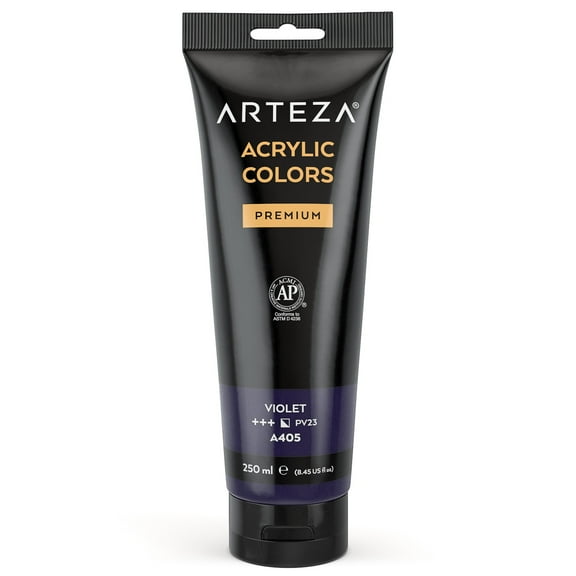 Arteza Premium Acrylic Paint (Violet) 250ml Tube - Single Color