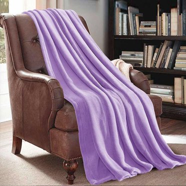 JML Soft Micro Plush Flannel Fleece Throw Blanket – 50x60, Various Colors, Cozy & Breathable