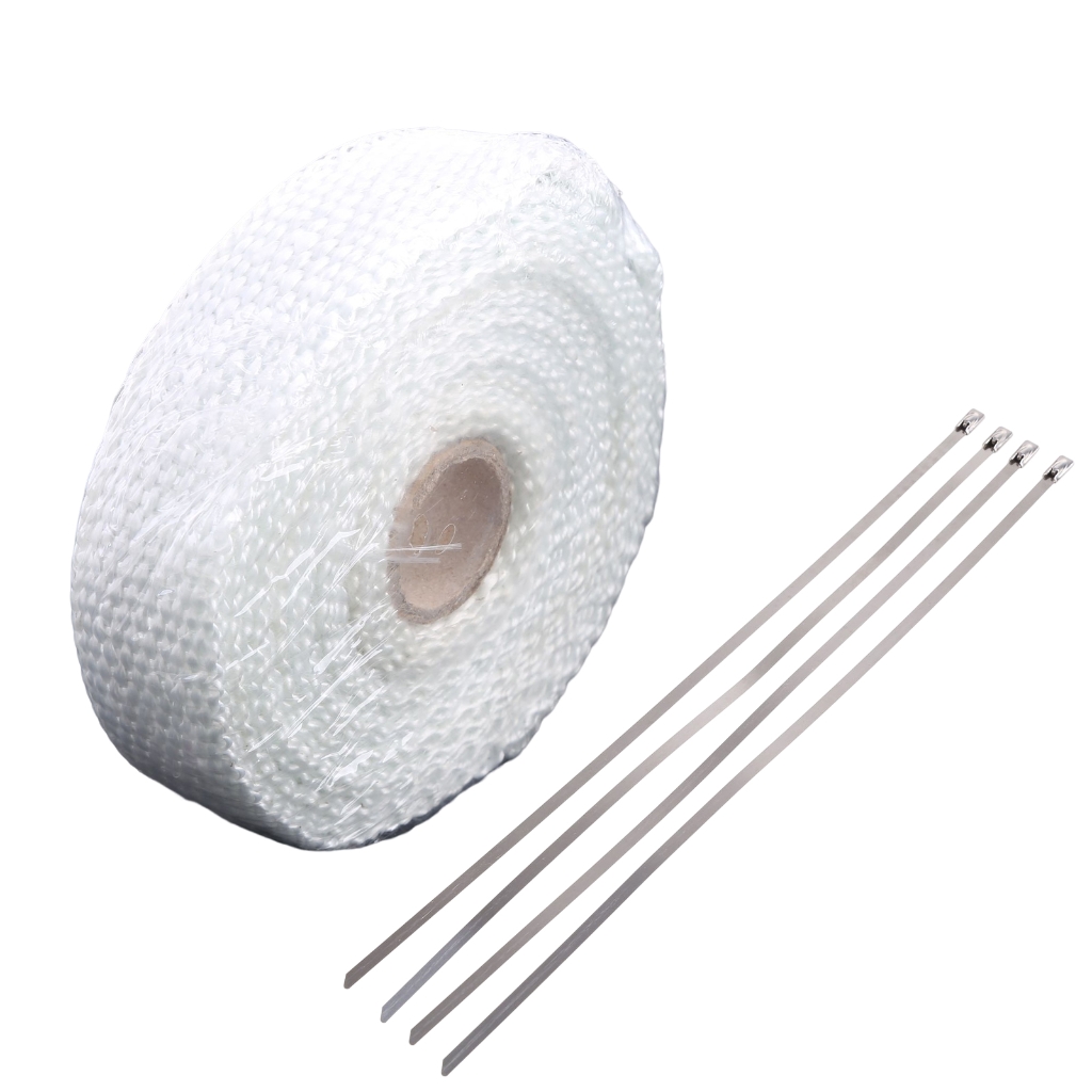 Exhaust Pipe Heat Header Wrap Insulation Thermal Tape Roll 1'' x 16