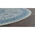 thumbnail image 5 of 8ft Round Water Resistant, Large Indoor Outdoor Rugs for Patios, Front Door Entry, Entryway, Deck, Porch, Balcony | Outside Area Rug for Patio | Indigo, Medallion | Size: 7'10'' Round, 5 of 6
