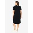 thumbnail image 2 of Woman Within Plus Size Perfect Short-Sleeve Crewneck Tee Dress, 2 of 6