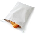 thumbnail image 3 of Organic Linen Bread Bags for Homebag Bread, 3pcs Reusable Large Bread Storage Bags with Plastic Lining for Sourdough, Loaf, Sandwiches,Keeping Bread Fresh, 3 of 8