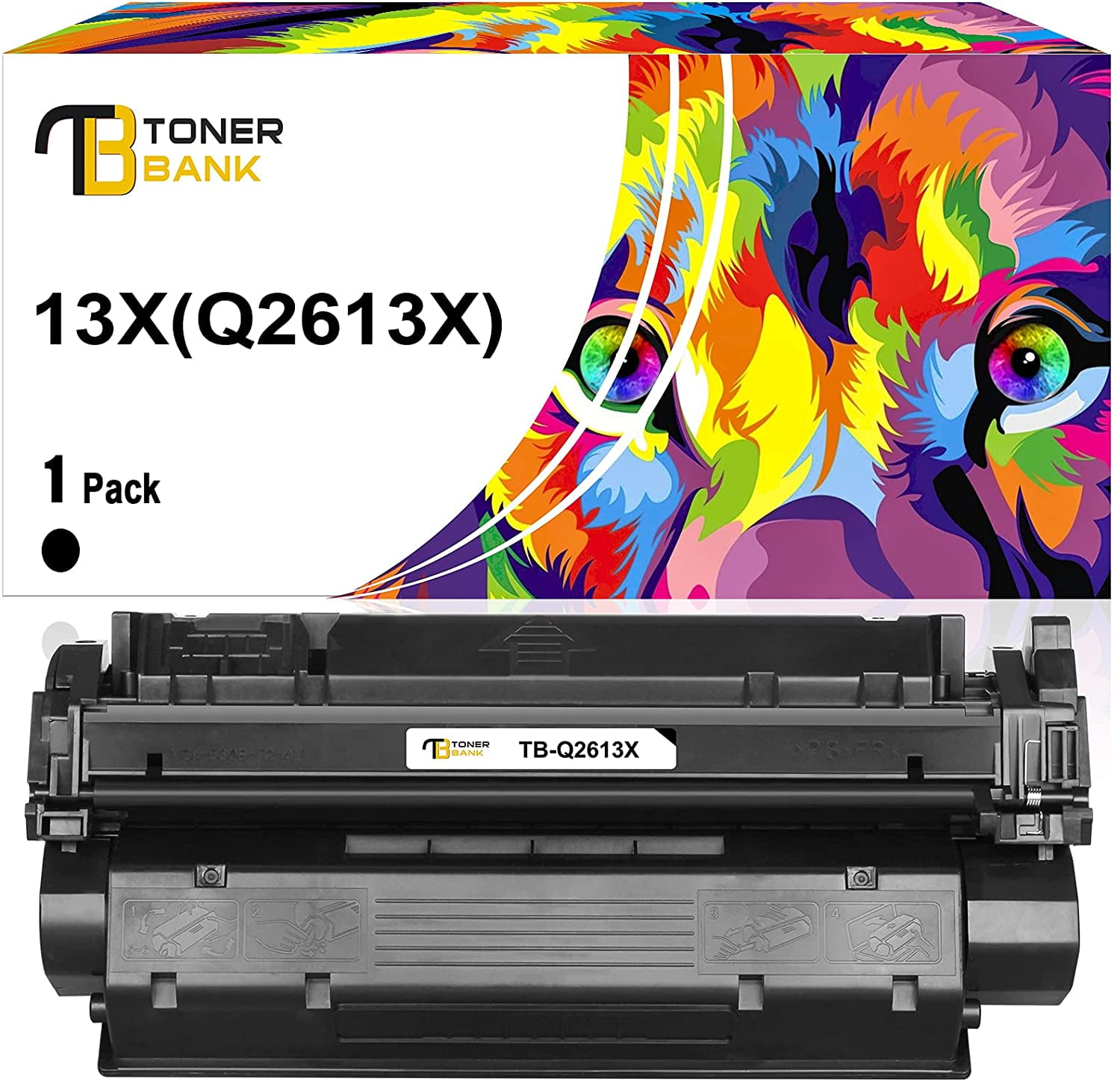 Toner Bank Compatible Toner for HP 13X Q2613X LaserJet 1300 1300n 1300xi Printer Toner Ink (Black, 1-Pack) - Walmart.com