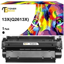 Toner Bank Compatible Toner for HP 13X Q2613X LaserJet 1300 1300n 1300xi Printer Replacement Toner Ink (Black, 1-Pack)