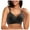 Black, variant on Women Thin Cup Middle-Elderly Comfort Bra - Underwire-Free, Soft Nylon Blend, Under Bust 62-84cm, Sizes 36-42
