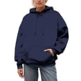 thumbnail image 6 of larppty Sequin Hoodies for Women Sparkly Wing Long Sleeve Hoodie Y2K Graphic Casual Pullover Sweatshirt (Navy, XL), 6 of 8