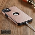 thumbnail image 6 of Casus Logo View Classic Slim Leather Case for iPhone 13 - Pink, 6 of 8