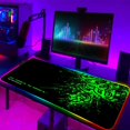 thumbnail image 1 of Alfombrilla de ratón Razer RGB grande para juegos de Anime, alfombrilla LED para ratón, accesorios para jugadores, alfombrilla de escritorio para PC con mesa LOL retroiluminada LIUWENJING unisex, 1 of 2