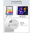 thumbnail image 2 of Funda con teclado ZENLU para iPad 10th (2022) 11th (2025) Gen White, 2 of 9