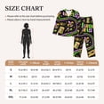 thumbnail image 6 of Kll Mardi Gras3 Print Women'S Long Sleeve Pajamas With Pants Sleepwear Loungewear 2 Set-Large, 6 of 9