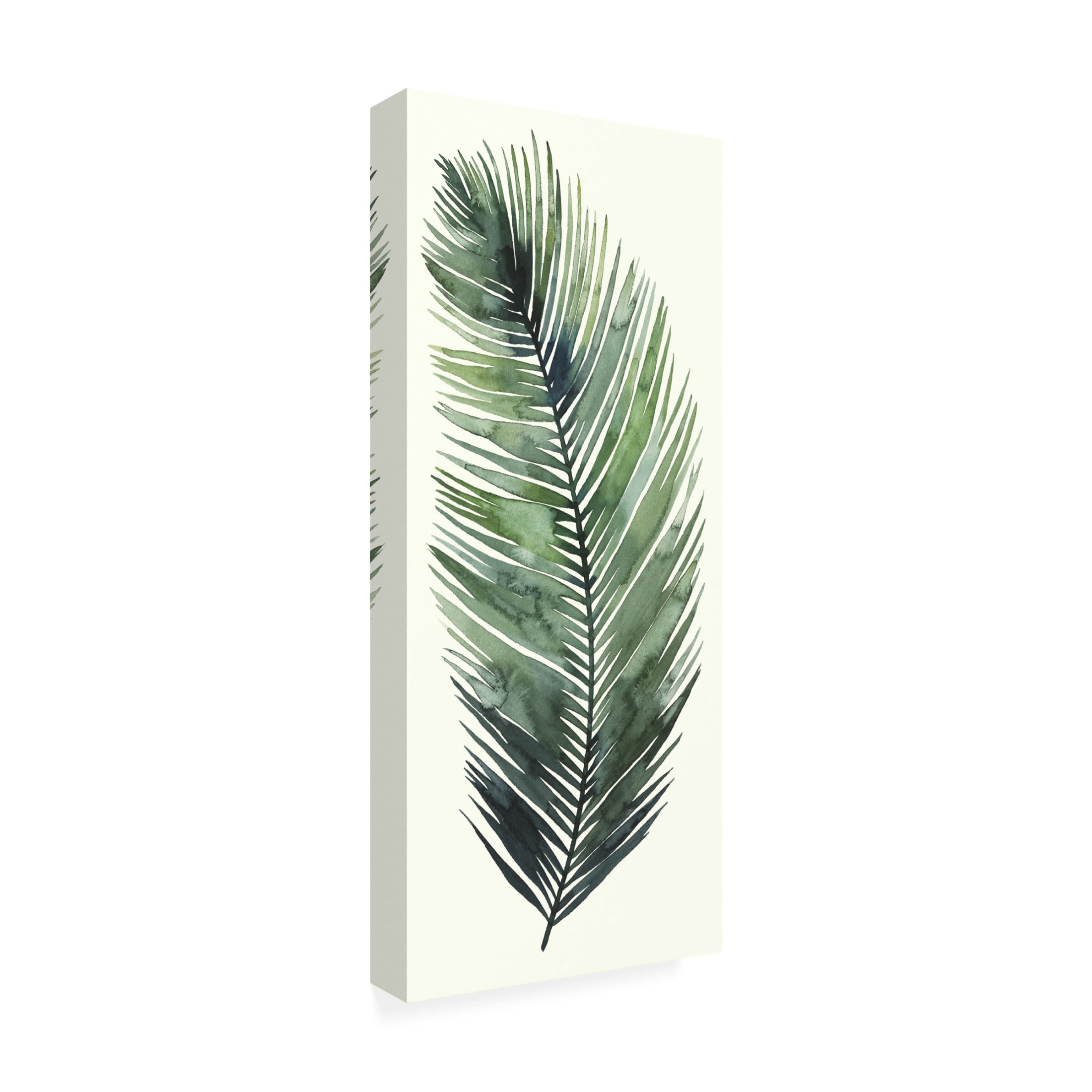 Canvas Wall Art - Grace Popp 'Dancing Palm I' Wall Art for Living Room, Bedroom, or Office Décor by Trademark Fine Art - 14 x 32 Inches