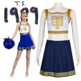 thumbnail image 5 of Taylor Porrista Uniforme Swift Halloween Azul Blanco Cosplay Traje Hip Hop Danza Disfraces, 5 of 5