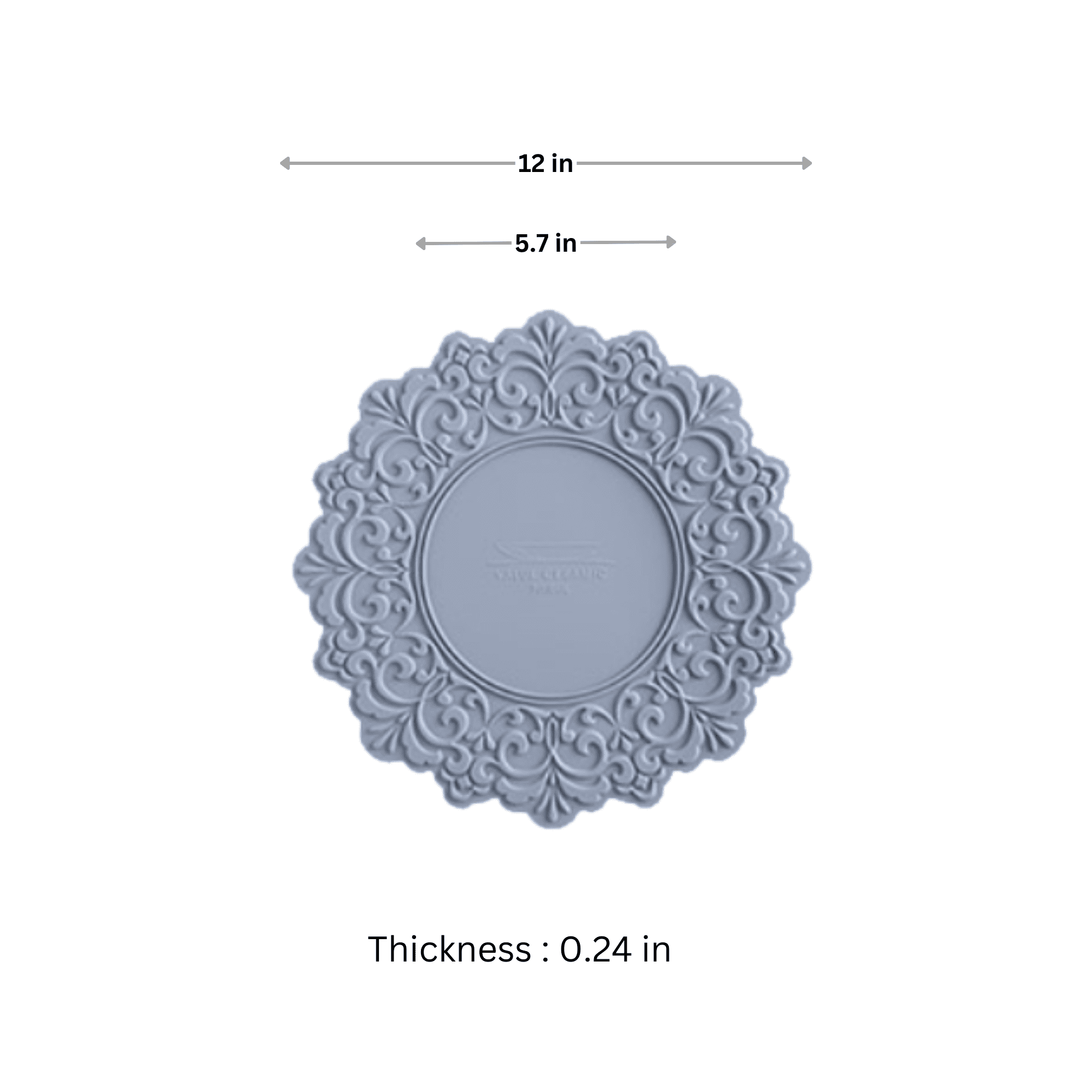 Belle Life 2-Pack 12-Inch Silicone Placemats - Heat-Resistant, Non-Slip, Waterproof Mat