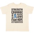 thumbnail image 3 of Inktastic ALS Awareness Strength Courage Support Boys or Girls Toddler T-Shirt, 3 of 5