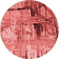thumbnail image 1 of Ahgly Company Machine Washable Indoor Round Transitional Red Area Rugs, 4' Round, 1 of 7