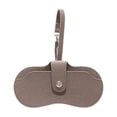 thumbnail image 2 of Ohmyroo Portable Eyeglasses Hard Case Leather Protective Sunglass Pouch With Clip For Commute Travel Assorted Colors 8.3 Inch, 2 of 6