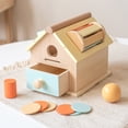 thumbnail image 2 of EQWLJWE Early Development Activity Toy,Education Toy Sensory Montessori Activity Toys,Early Education Wooden Drawer Box Coin Box Pitching Box Puzzle Early Education Toy, 2 of 9