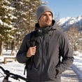 thumbnail image 5 of Voska Unisex Thick Fleece Lined Outdoor Cycling Beanie Hat Warm Acrylic Stretch Skull Cap Winter Fall Casual Gift for Women Men Light Gray One Size, 5 of 5