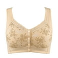 thumbnail image 1 of MIASHUI Bras for Women Comfortable Large Size Front Open Button Middle and Old Age Gathering No Steel Ring Comfortable and Breathable Bra, 1 of 3