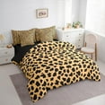 thumbnail image 3 of jejeloiu Abstract Leopard Print 7-Piece Bedding Comforter Set,Country Farm Lodge King Bedding Sets,Farmhouse Cow Pattern Bed Sheets For Girls Kids,Ultra Soft Home Decor Reversible, 3 of 8