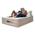 thumbnail image 3 of Serta Never Flat Fabric Series Raised with Internal Pump and Plush Air Mattress- 18 Queen (Beige), 3 of 5