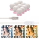 thumbnail image 1 of Lámpara de espejo LED, estilo Hollywood, luz de maquillaje regulable de 10 W, luz de maquillaje de 7000 K, luz de tocador BBeauty, luz de maquillaje, lámpara de espejo para espejo, 1 of 7
