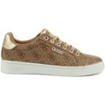 thumbnail image 2 of Guess Beckie Women's Low Top Lace Up Synthetic Sneakers In Beige Size 6.5, 2 of 6