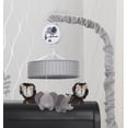 thumbnail image 3 of Lambs & Ivy Urban Jungle Gray/Brown Lion & Elephant Musical Baby Crib Mobile, 3 of 4