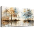thumbnail image 1 of Pintura decorativa de marco para dormitorio interior, obra abstracta en forma de árbol como decoración mural, cuadro decorativo para oficina, pintura decorativa para el hogar, 1 of 6