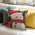 thumbnail image 3 of SHANXI Background with Christmas Quote Decorative Pillow Covers Merry Christmas and Throw Pillow Case Cushion Cover 18x18in, 3 of 5