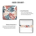 thumbnail image 5 of KLL Tropical Leaves Print Tissue Box Cover,Leather Tissue Holder Square Facial Tissue Case Facial Paper Organizer Dispenser for Bathroom, Vanity Countertop, 5 of 7