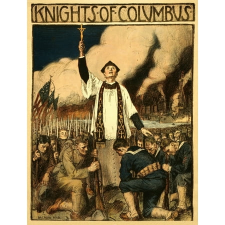 WWI Knights Of Columbus Balfour Ker Canvas Art - (24 x 36)