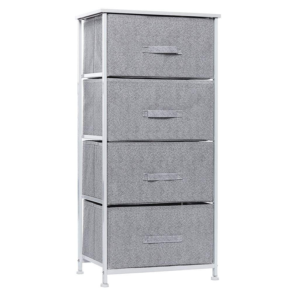 4 Drawer Cabinet, Clothes Storage Shelf Organizer Wardrobe Closet Rack ...