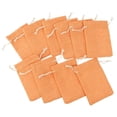thumbnail image 4 of GUOOL 10pcs Drawstring Bags Gift Bag Jute Packing Storage Linen Jewelry Pouches Orange10x14cm, 4 of 7