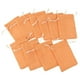 thumbnail image 4 of 10 bolsas con cordón, bolsas de regalo de yute, bolsas de almacenamiento de lino para joyería Naranja 10x14cm, 4 of 7