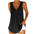 thumbnail image 1 of SMihono Hauts pour Femmes Débardeur Mode Blouse Sans Manches Décontractée Col Rond Sport Chandail-Over Loisirs Crop Tops Débardeurs pour Femmes Hauts d'Été pour Femmes, 1 of 8