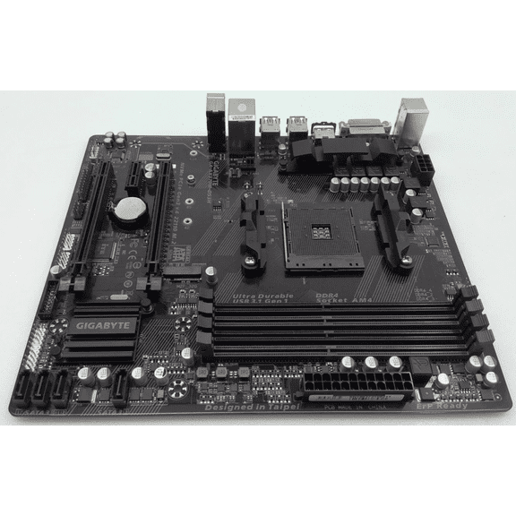Pre-Owned Gigabyte GA-AX370M-DS3H Motherboard Socket AM4 DDR4 Micro ATX - Motherboard only