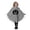14Grey, variant on REDARER Kids Smile GhostâFace Hooded Poncho Cloak Jagged TornâEdge PullâOn for Halloween Trick or Treat Party School Stage Performance,4-6 Years