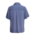 thumbnail image 2 of GEORGE G BLUSA MC LINO RAYAS AZUL, 2 of 4