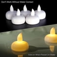 thumbnail image 5 of Juego de velas de luz Led con forma de vela pequeña sin llama, velas candelitas con pilas blancas cálidas para fiesta en casa de vacaciones, 5 of 5